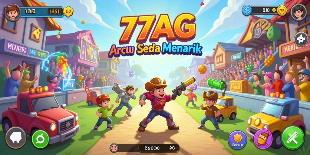 Screenshot utama gameplay <strong>77AG</strong> yang menampilkan aksi seru dan grafis menarik.