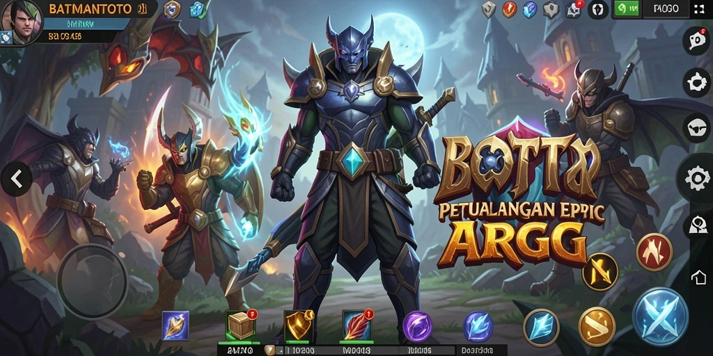 Tangkapan layar utama menunjukkan aksi seru di dalam game ARPG.