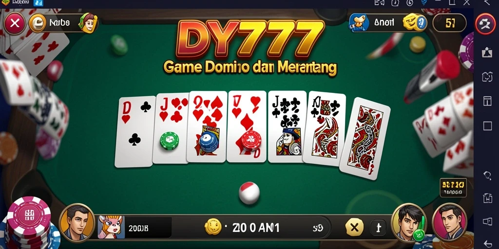 Tampilan menarik dari gameplay Domino di DY777.