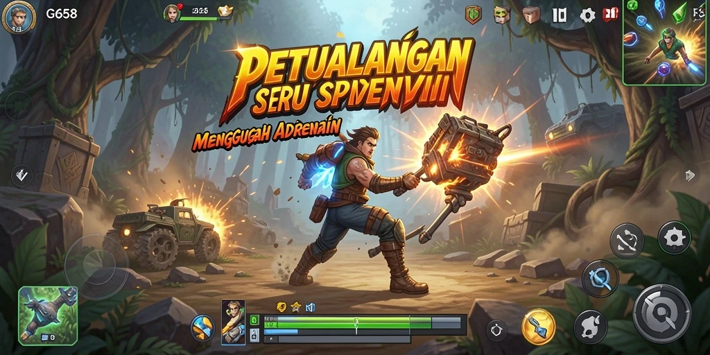Screenshot G668 menampilkan aksi seru dalam gameplay petualangan.