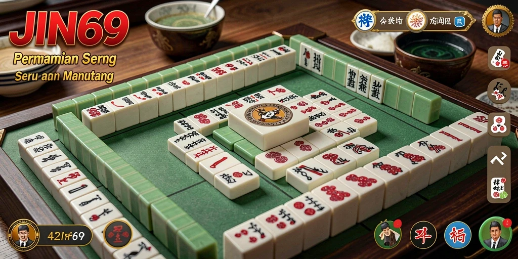 Tampilan gameplay menarik dari JIN69 dengan papan Mahjong.