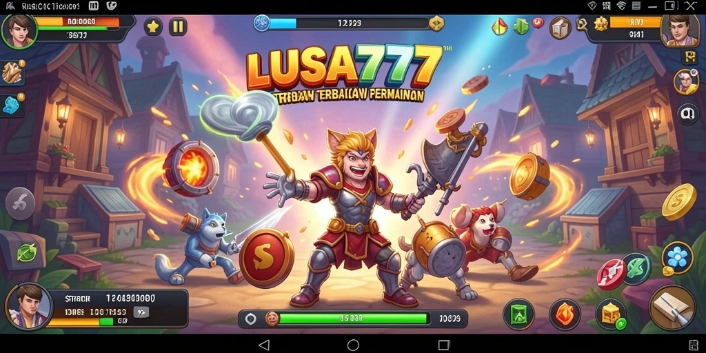 Tangkapan layar utama gameplay LUSA777 menampilkan aksi strategi yang mendebarkan.