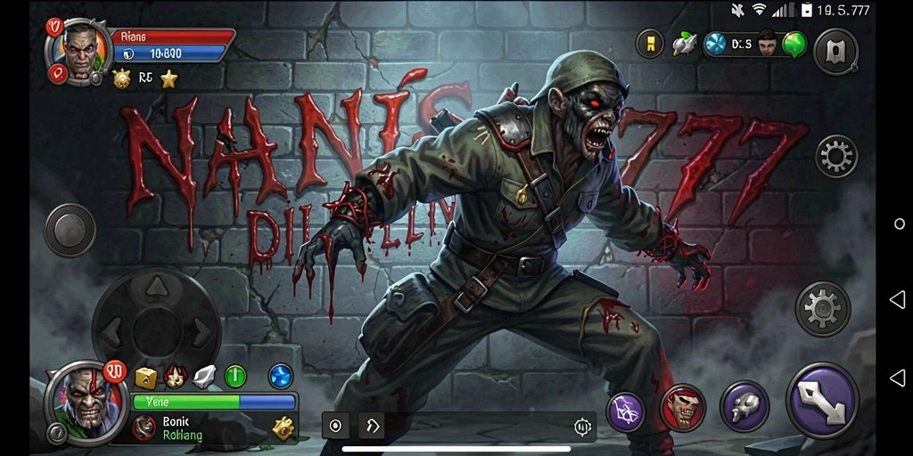Screenshot horror NANAS777 menampilkan suasana mencekam yang mengintimidasi.