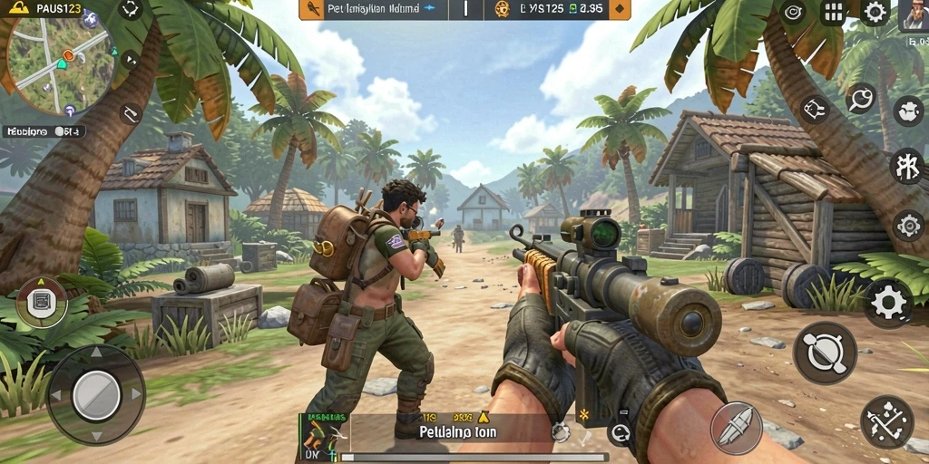 Tampilan gameplay PAUS123 yang mendebarkan dan penuh aksi.