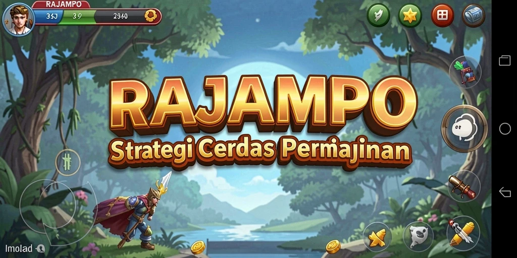 Tampilan gameplay RAJAMPO yang menarik dan penuh strategi.