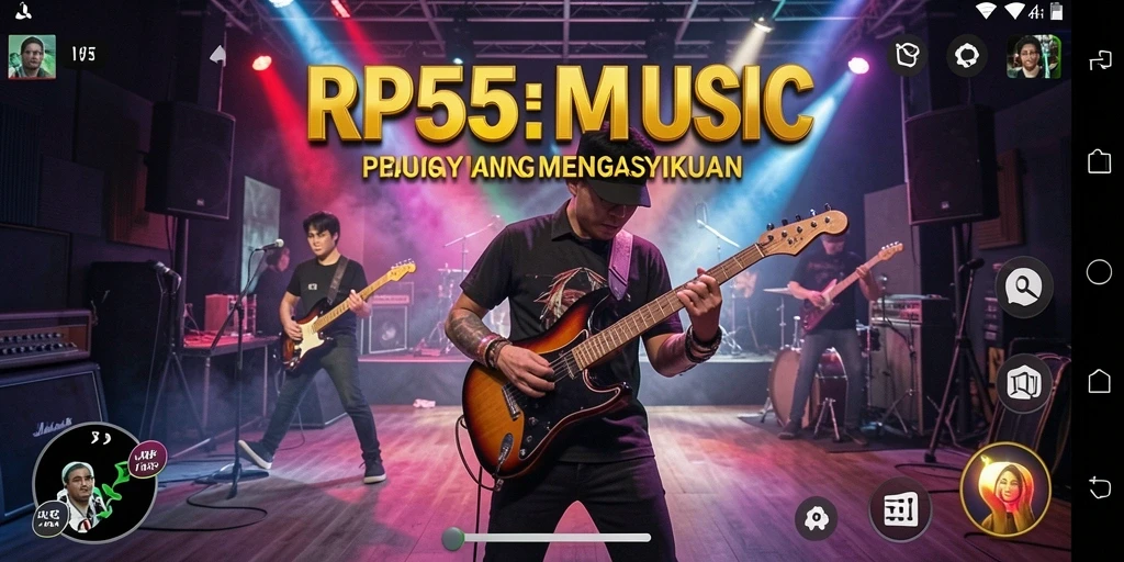 Tampilan gameplay RP55 yang penuh warna dan interaktif.