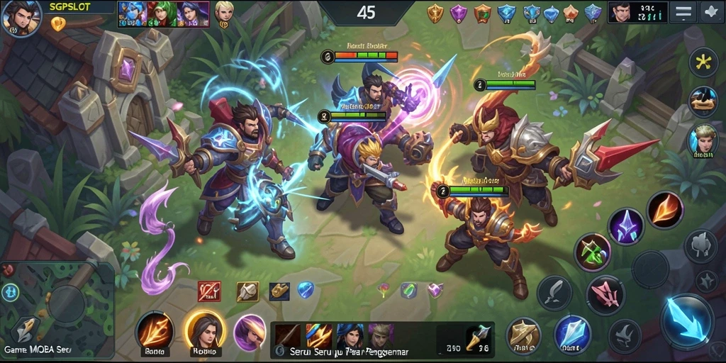 Tampilan menarik dari gameplay seru SGPSLOT di arena pertarungan.