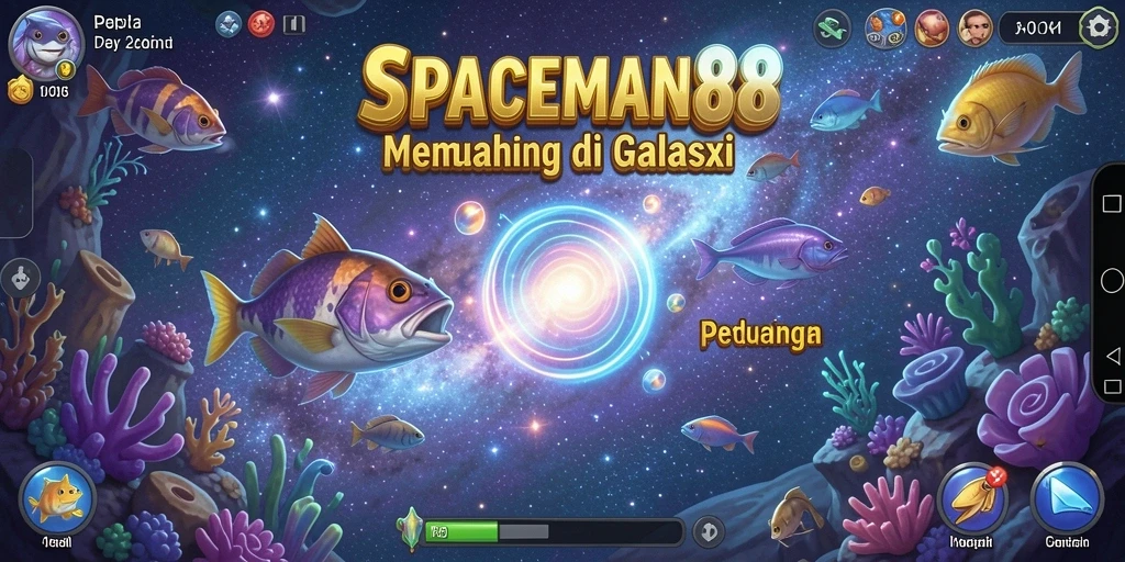 Tangkapan ikan unik di luar angkasa dalam SPACEMAN88.